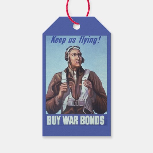 ブラックアビエーターズ米国軍隊戦闘機パイロット ギフトタグ (正面)