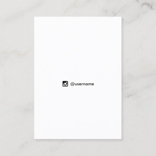 ブラックアフォーマルイヤリングディスプレイカード 名刺 (裏面)