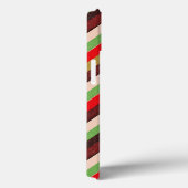 ブラックアフリカカラーきらめくストライプ Case-Mate iPhoneケース (裏面 / 右)