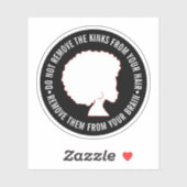 ブラックアフロヘアマーカス感動的ガーヴィー引用文 シール (シート)