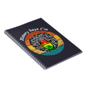 ブラックアフロ女性メラニン少女ブラックヒストリー月 ノートブック (右側)