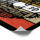 ブラックアフロ女性メラニン少女ブラックヒストリー月 ポスター (角)