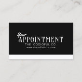 ブラックアポイントメントカード ロイヤリティカード (正面)