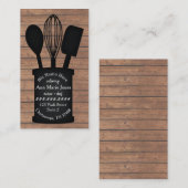 ブラックアメニスカストレストランカテラー 名刺 (正面/裏面)