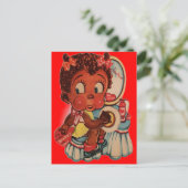 ブラックアメリカンのポストカード – バレンタインデーの贈り物 シーズンポストカード (スタンド正面)