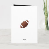 ブラックアメリカンフットボール感謝コーチカード サンキューカード