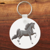 ブラックアメリカン・サドルブレッド・キーチェーン キーホルダー (正面)