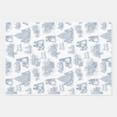 ブラックアメリカン トワル ド ジューイ - アフロセントリック アート ラッピングペーパーシート (正面3)