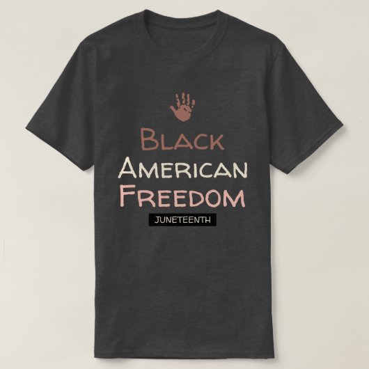 ブラックアメリカン・フリーダム12世 Tシャツ (デザイン正面)