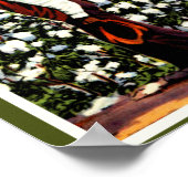 ブラックアメリカヴィンテージコットンフィールド ポスター (角)