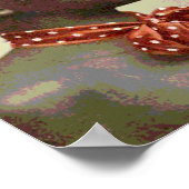 ブラックアメリカヴィンテージボーイと葉巻 ポスター (角)