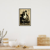 ブラックアメリカヴィンテージラグジェディストマン ポスター (キッチン)