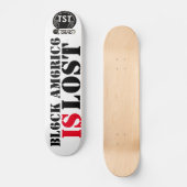 ブラックアメリカ失ったは スケートボード (正面)