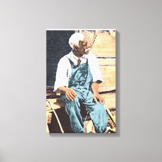 ブラックアメリカ「オールド・ジョー」 キャンバスプリント (正面)