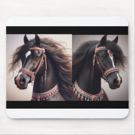ブラックアラビアンウマ マウスパッド