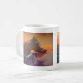 ブラックアラビアンホースマグ コーヒーマグカップ (正面左)