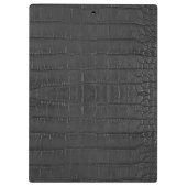 ブラックアリゲータテクスチャプリント クリップボード (裏面)