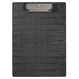 ブラックアリゲータテクスチャプリント クリップボード