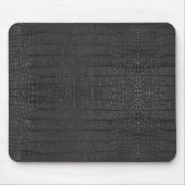 ブラックアリゲータテクスチャプリント マウスパッド (正面)
