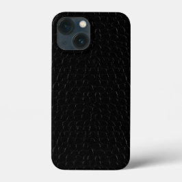 ブラックアリゲーターの型押し iPhone 13 MINIケース