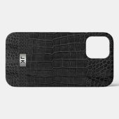 ブラックアリゲーター柄 Case-Mate iPhoneケース (裏面 (横))