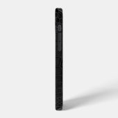 ブラックアリゲーター柄 iPhoneケース (左側面)