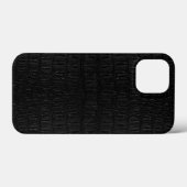 ブラックアリゲーター スキン柄 新作 Case-Mate iPhoneケース (裏面 (横))