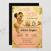 ブラックアリトルかわいこちゃんが彼女の方法招待状 招待状 (正面/裏面)