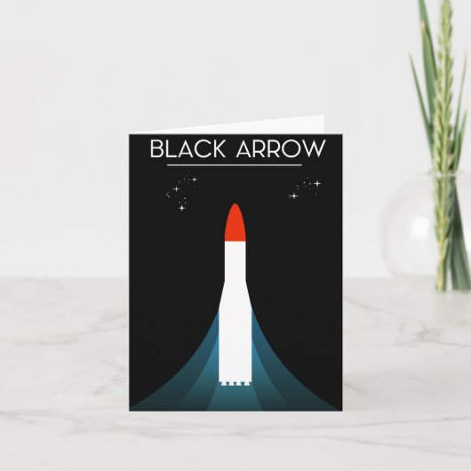 ブラックアロー・ロケット宇宙アート シーズンカード (正面)