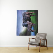 ブラックアンガスカウアンドカーフ タペストリー (インサイチュ)