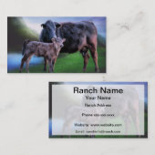 ブラックアンガスカウアンドカーフ 名刺 (正面/裏面)