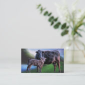 ブラックアンガスカウアンドカーフ 名刺 (スタンド正面)