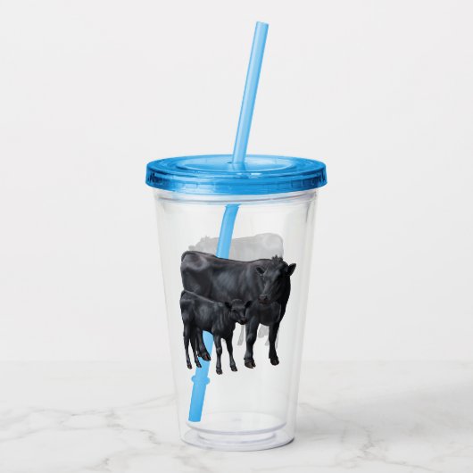 ブラックアンガスカウカートカーフ アクリルタンブラー (裏面)