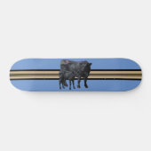 ブラックアンガスカウカートカーフ スケートボード (横)