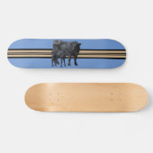 ブラックアンガスカウカートカーフ スケートボード (横)