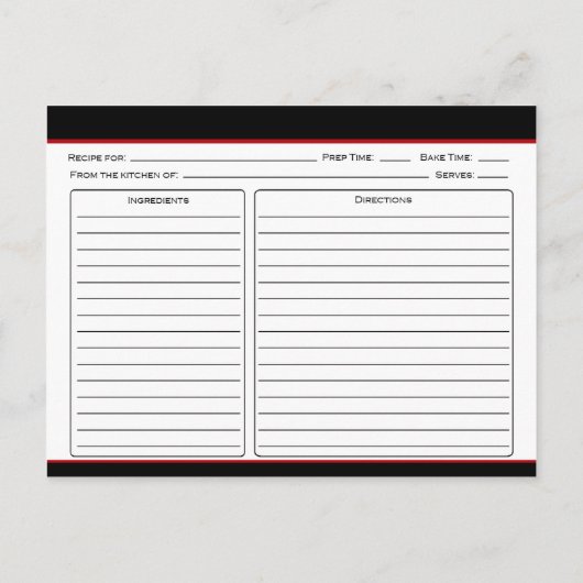 ブラックアンガスフュスレシピカード ポストカード (裏面)