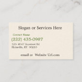 ブラックアンガス牛牧場 名刺 (裏面)