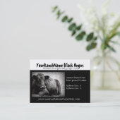 ブラックアンガス牧場またはファームサプライ名刺 名刺 (スタンド正面)