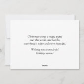 ブラックアンガス ホリー メリーカウマス グリーティング シーズンカード (裏面)