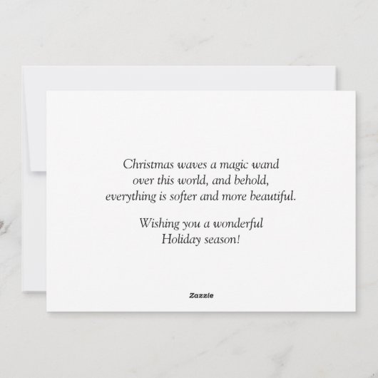 ブラックアンガス ホリー メリーカウマス グリーティング シーズンカード (裏面)