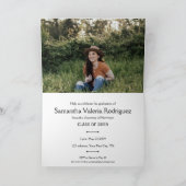 ブラックアングルド・エイト・フォト・グラッド招待状 招待状 (内部)