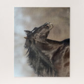 ブラックアンダルシアのヘッドショットマネ流れ ジグソーパズル (縦)