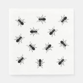 ブラックアンツバックヤードクックアウトBBQピクニッおもしろいク スタンダードランチョンナプキン (正面)