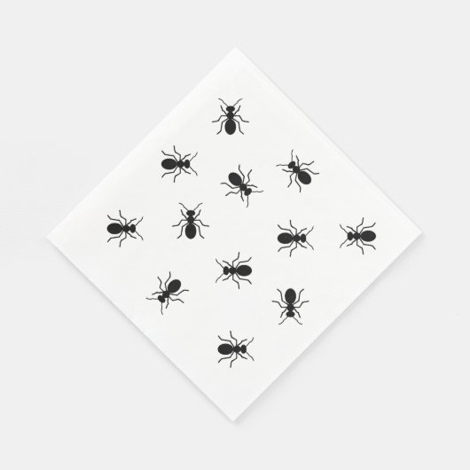 ブラックアンツバックヤードクックアウトBBQピクニッおもしろいク スタンダードランチョンナプキン (角)