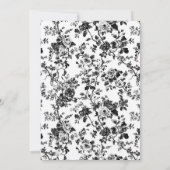 ブラックアンティークチノイスリーブライダルシャワー 招待状 (裏面)