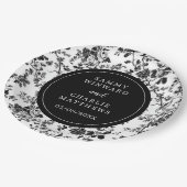 ブラックアンティークチノ結婚イスリー ペーパープレート (アングル)