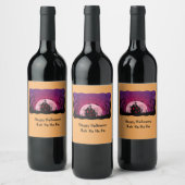 ブラックアンドオレンジハウス幽霊のよく出るハロウィーン ワインラベル (ボトル)