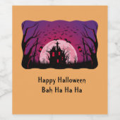 ブラックアンドオレンジハウス幽霊のよく出るハロウィーン ワインラベル (シングルラベル)