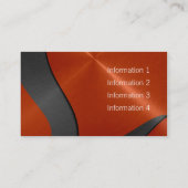 ブラックアンドオレンジラグジュアリーメタル2 名刺 (裏面)