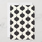 ブラックアンドクリームヴィンテージメリークリツマス 案内状 (裏面)